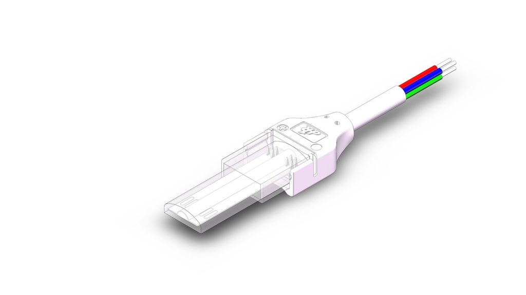 Strip to controller COB 4pin 10mm IP65/IP67 - Image 3