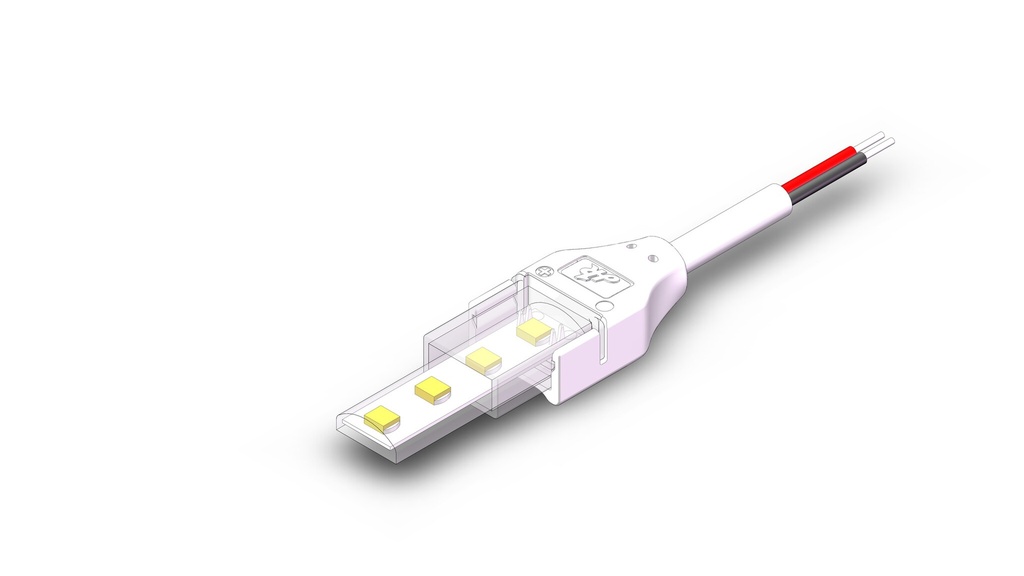 Strip to power source SMD, COB 2pin 8mm IP65 / IP67 - Image 3