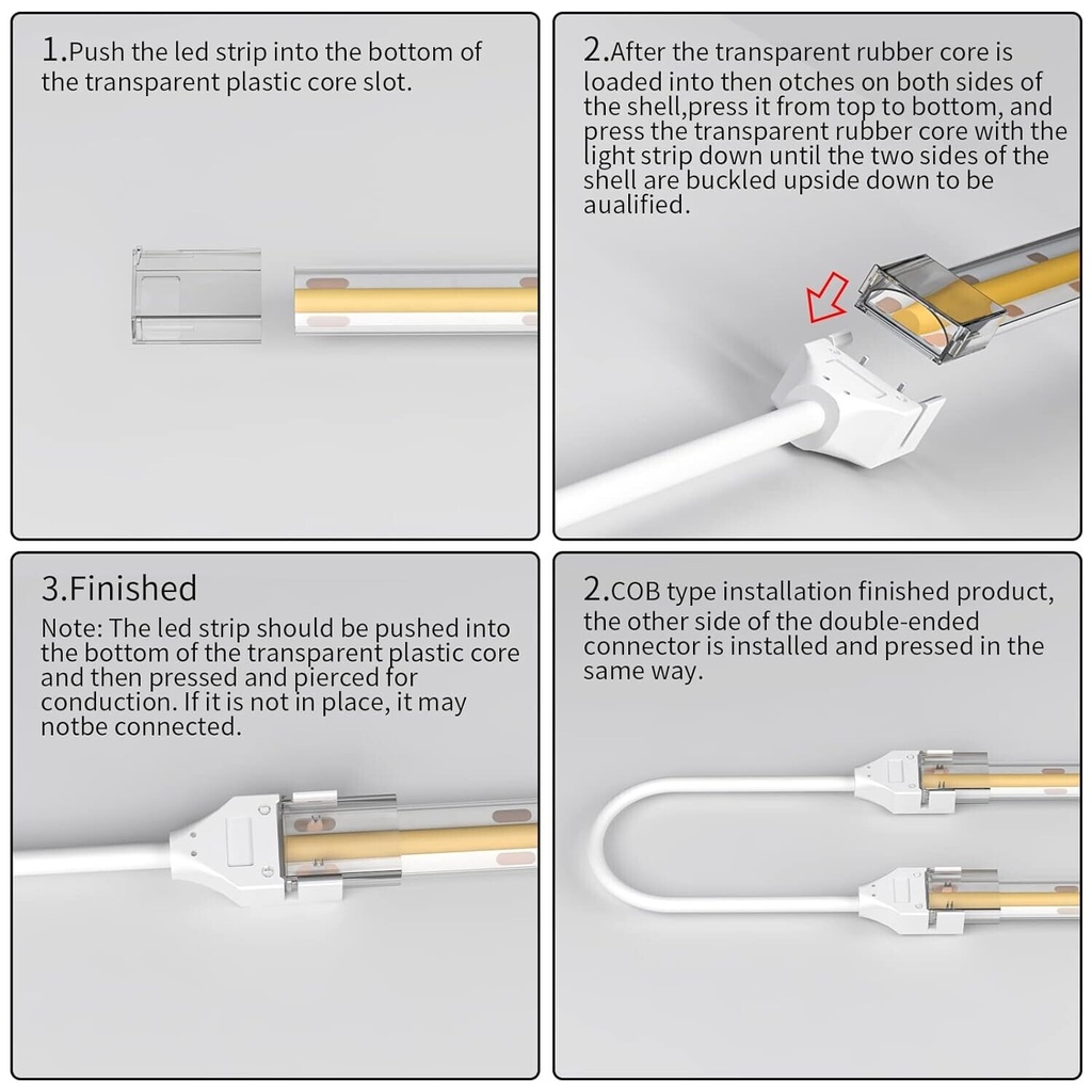 Strip to strip bridge 8mm COB SMD, IP65/IP67 (copy) - Image 7