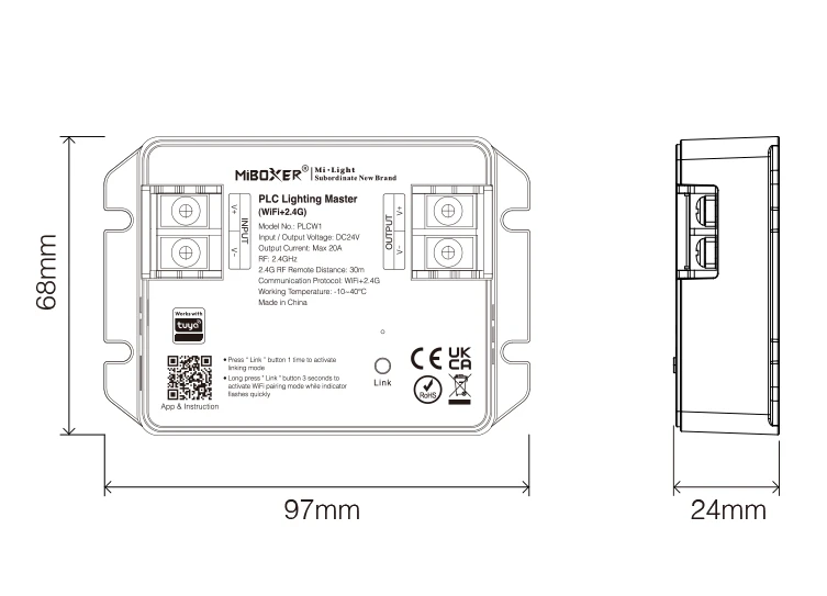 Mi-Light PLCW1 PLC Lighting Master (WiFi+2.4G) | products/4985-mi-light-plcw1-plc-lighting-master-wifi24g-5.webp