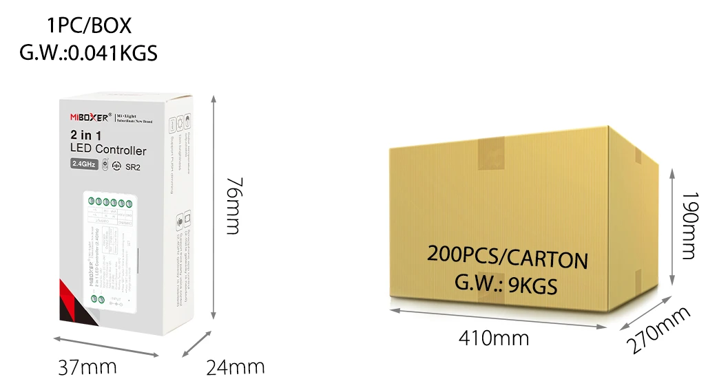 Mi-Light SR2 2 in 1 LED Controller (2.4GHz) | products/5075-mi-light-sr2-3-in-1-led-controller-24ghz-5.webp