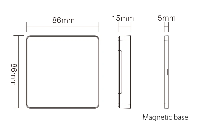 Mi-light B6-B SPI Panel Remote (2.4GHz) | products/5155-mi-light-b6-b-spi-panel-remote-24ghz-4.webp