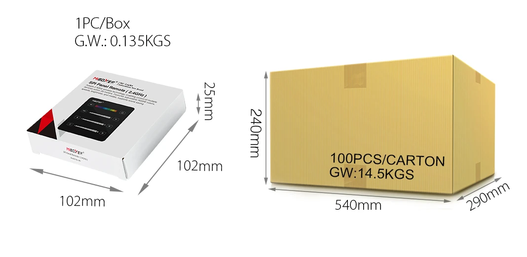 Mi-light B6-B SPI Panel Remote (2.4GHz) | products/5155-mi-light-b6-b-spi-panel-remote-24ghz-5.webp