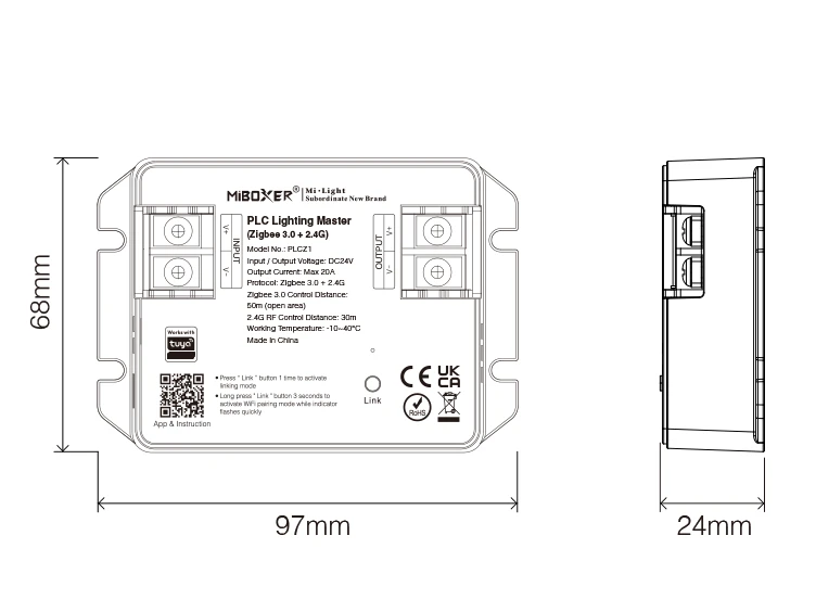 Mi-Light PLCZ1 PLC Lighting Master (Zigbee 3.0+2.4G) | products/5077-mi-light-plcz1-plc-lighting-master-zigbee-3024g-3.webp