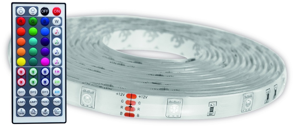 Avide LED strip smart 2x5m 12V 22W, Tuya - Music + IR remote - Image 2