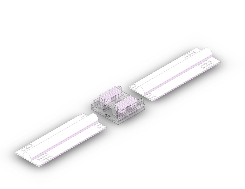Connector joint strip to strip COB RGB + CCT 6 pin 12 mm - Image 2