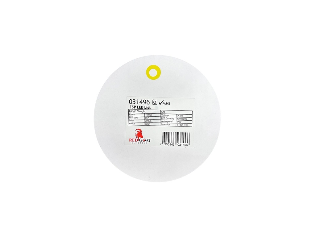 CSP LED strip 8mm 3000K 10W/m IP20 - Image 3