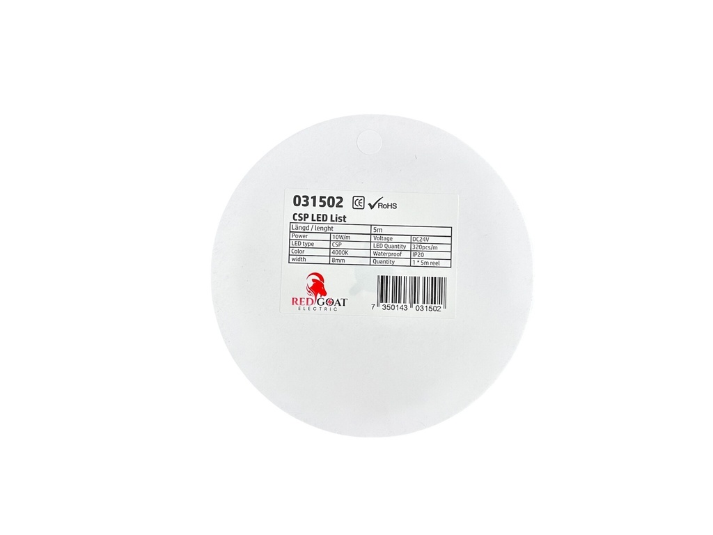 CSP LED strip 8mm 4000K 10W/m IP20 - Image 3