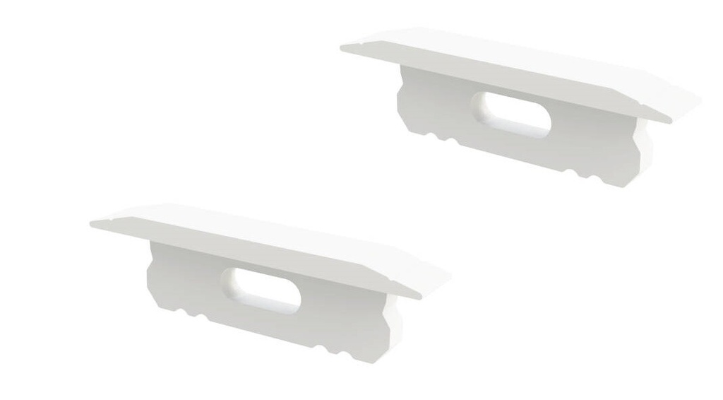 End cap for Aluminum profile recessed 6x16 white - Image 2