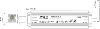 24V 200W LED Triac Dimmable Constant Voltage Power Supply IP67 - Image 3