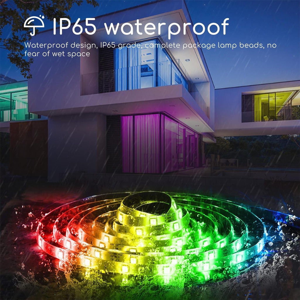 LED DIGITAL RGB STRIP LIGHT 5M WITH CONTROLLER IP65 - Image 4