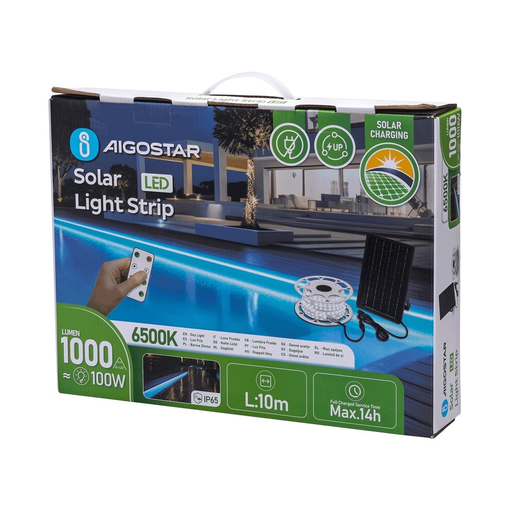 LED Solar Light Strip 20m 2700K 200W - Image 7