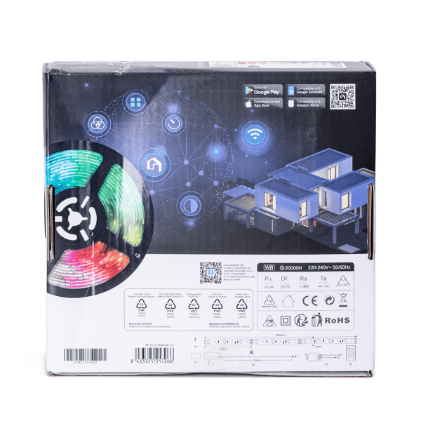 LED Strip 12V 16,5W RGB+W 3000K IP65 5m WIFI + IR - Image 6