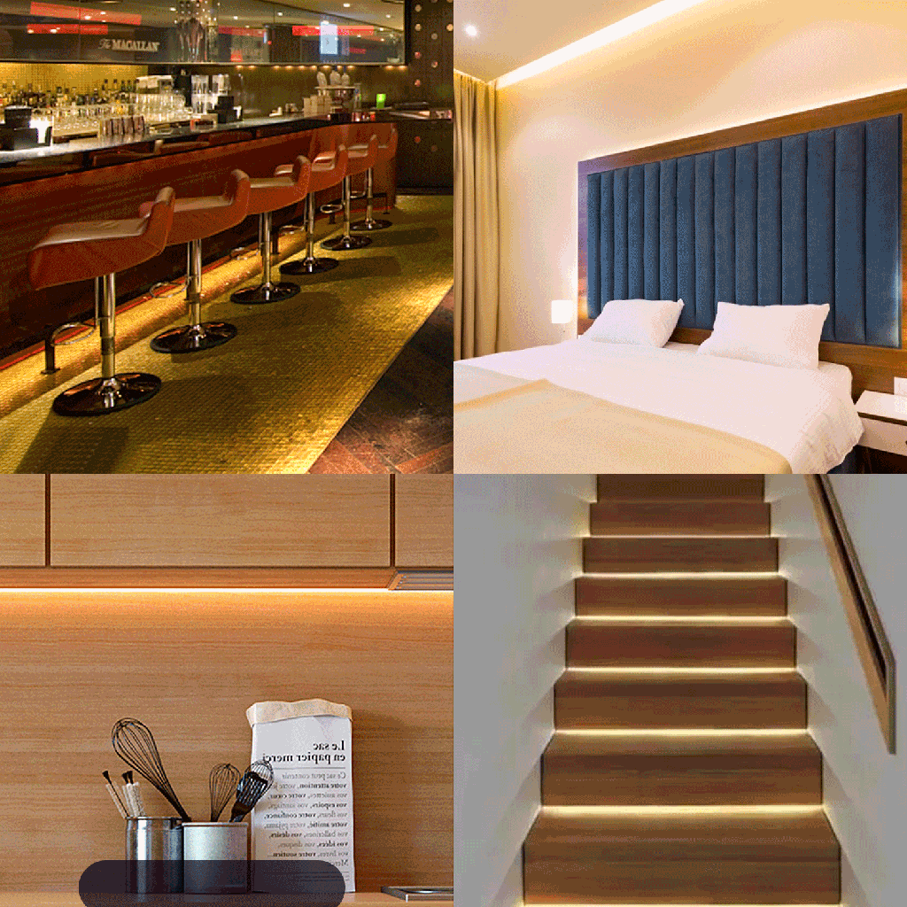 Led strip COB 3000K 5M Dimmable with control Warm white - Image 4