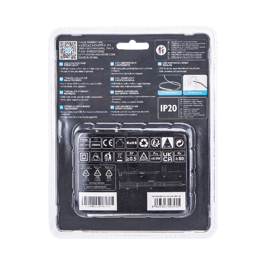 Led strip COB 6500K 5M Dimmable with control Cool white - Image 4