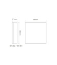 Mi-Light B3-B 4-Zone Panel Remote RGBW (2.4G) - Image 5