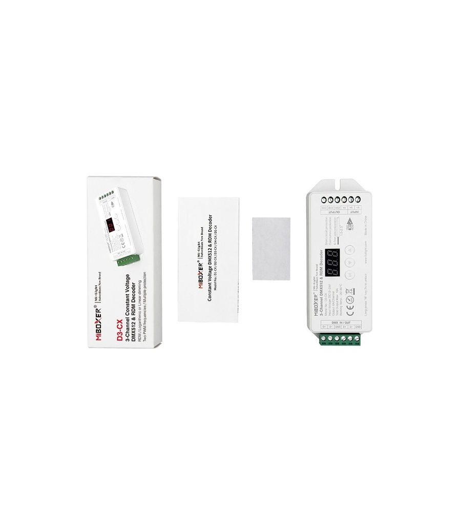 Mi-Light D3-CX DMX512 three-way constant voltage decoder controller (DMX 512) - Image 6