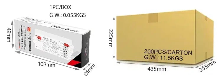 Mi-light E3-WR 3 In 1 LED Controller (WiFi, 2.4GHz, DMX512) - Image 6