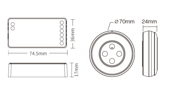 MiLight FUT037SA+ 3 in 1 LED Controller Kit (2.4GHz) - Image 5