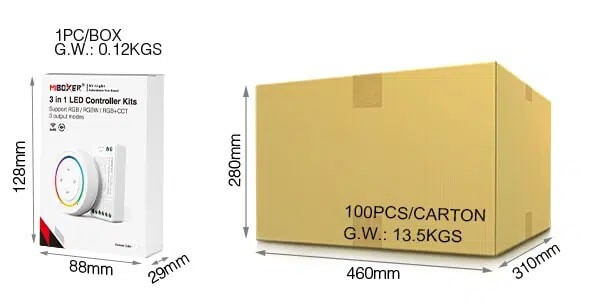 MiLight FUT037SA+ 3 in 1 LED Controller Kit (2.4GHz) - Image 6