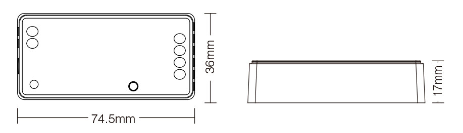 Mi-Light FUT039S RGB+CCT LED Controller (2.4GHz) - Image 4