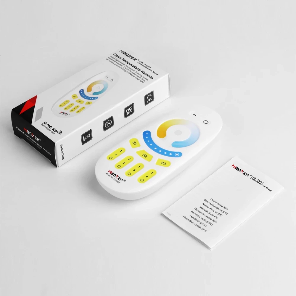 Mi-Light FUT094 4-Zone Color Temperature Remote (2.4G RF) - Image 2