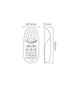 Mi-light FUT095 4-Zone RGBW Remote Control With Buttons (2.4G) - Image 6