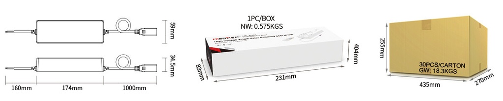 Mi-Light high voltage single colour dimming LED driver - Image 3