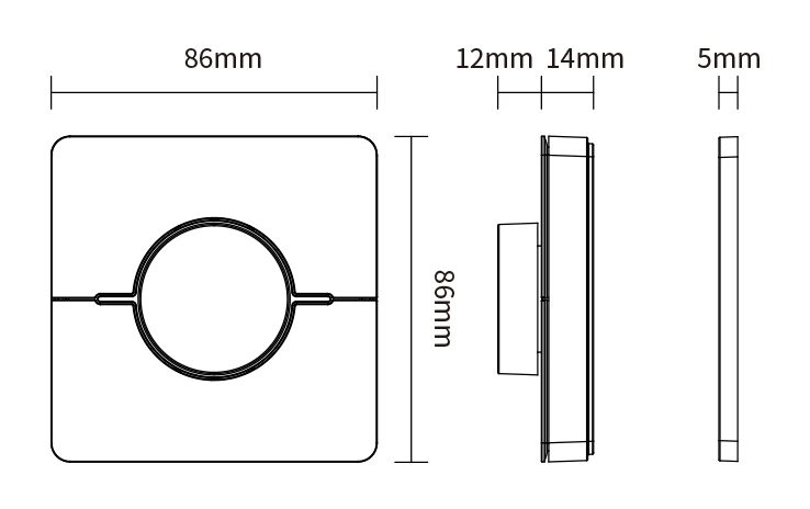 Mi-Light K0S 4 Zone CCT Rotating Panel Remote (2.4GHz) - Image 6