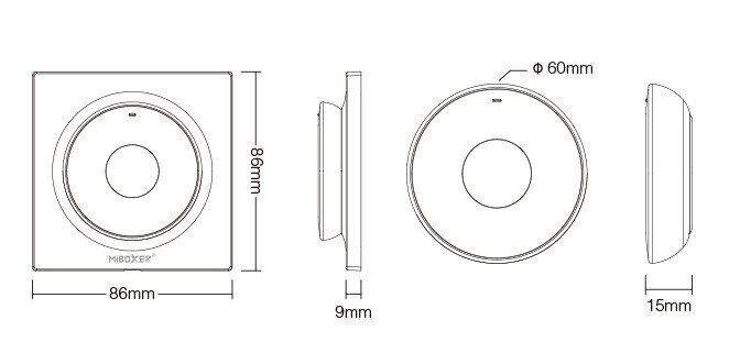 Mi-Light K2 Mini Remote (2.4GHz) - Image 6