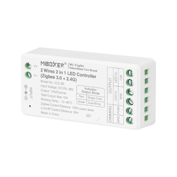 Mi-light LC2-ZR 2 Wires 2 in 1 LED Controller (Zigbee 3.0+ 2.4G) - Image 2