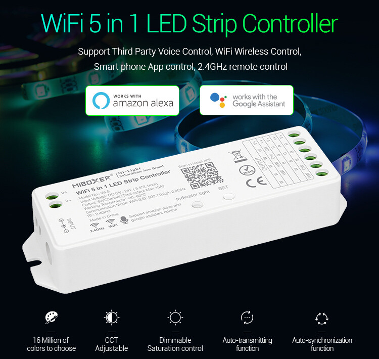 Mi-Light MiBoxer WL5 WiFi 5 in 1 LED strip controller - Image 6