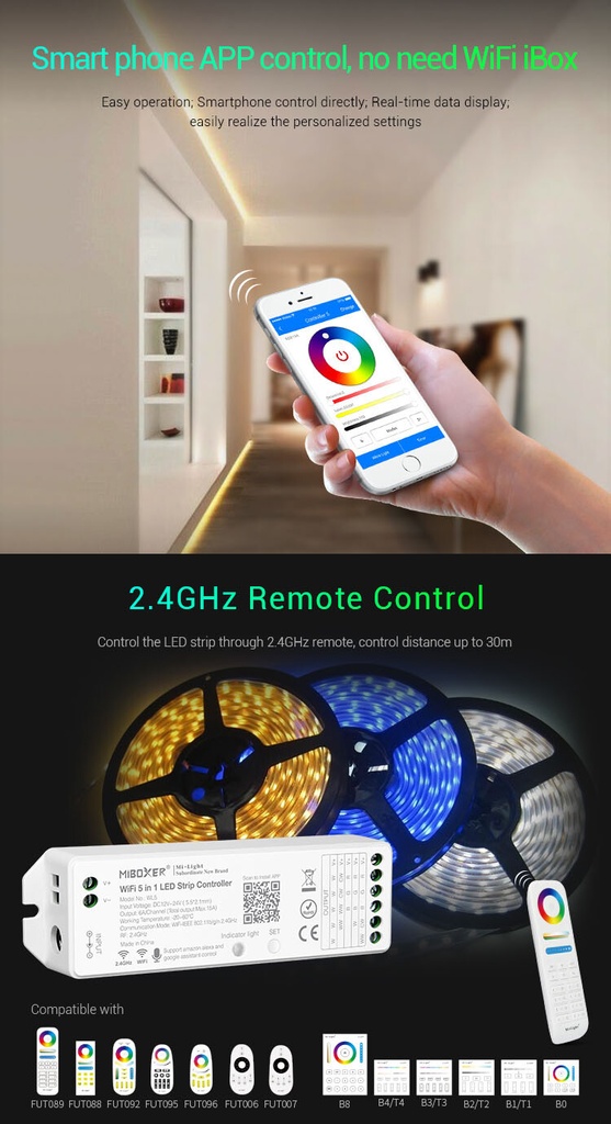 Mi-Light MiBoxer WL5 WiFi 5 in 1 LED strip controller - Image 8