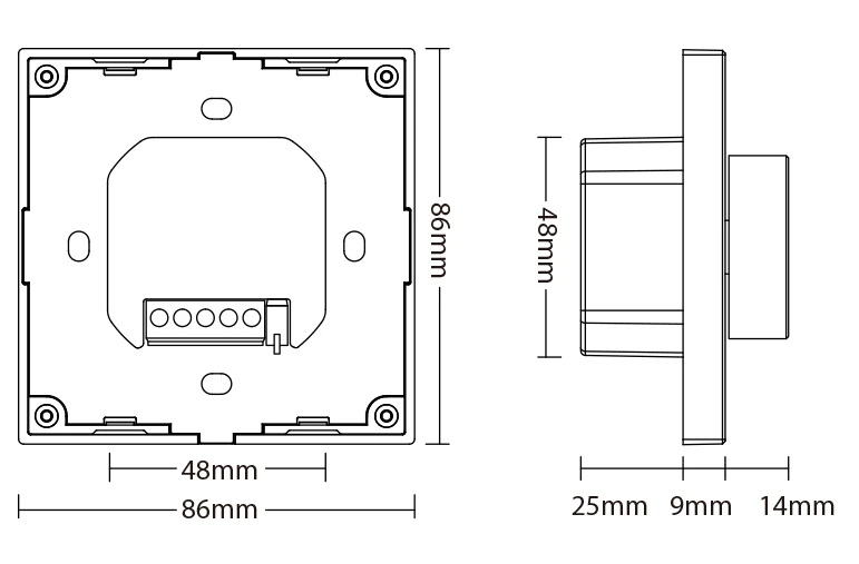 Mi-Light P0 Rotating CCT Control Panel (2.4GHz) - Image 3