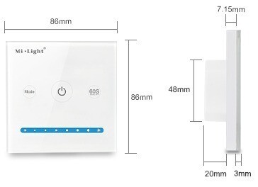Mi-Light P1 Panel Controller Single Color (2.4G) - Image 5