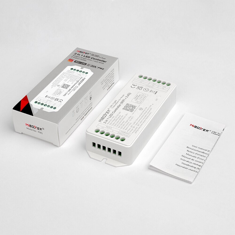 Mi-Light PW2 2 in 1 LED Controller Max 20A (WiF i+ 2.4G + Push) - Image 2