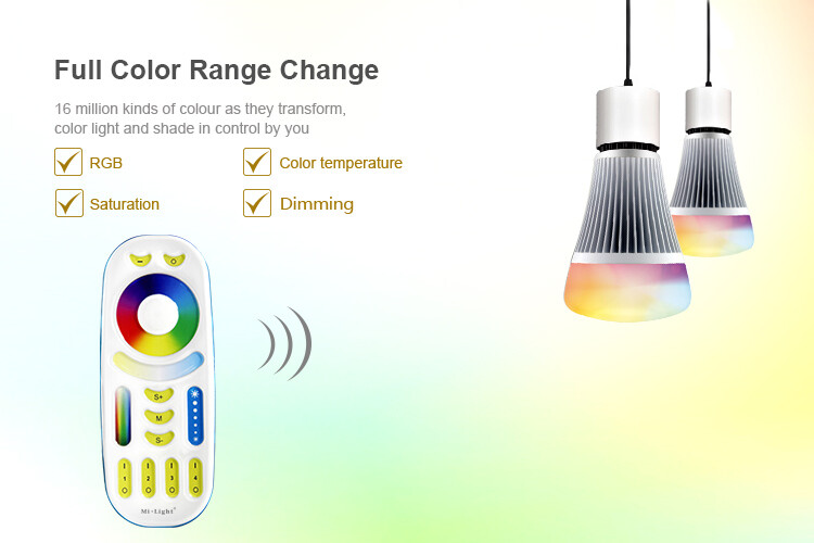 Mi-Light RGB + CCT RF remote control 4-zone FUT092 - Image 9