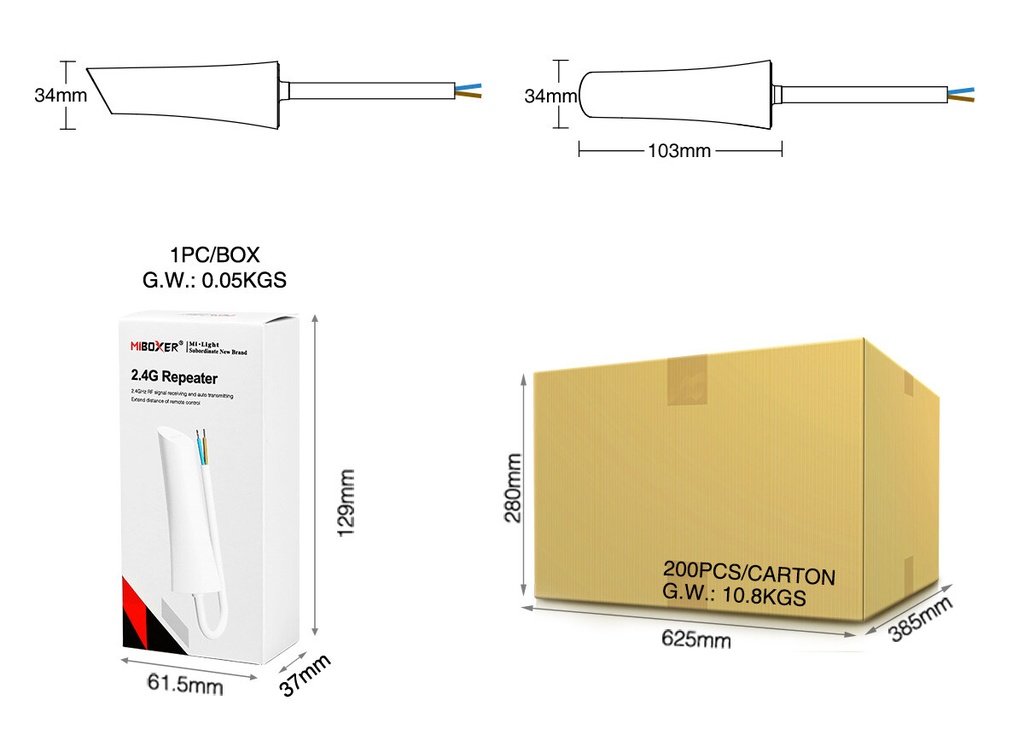Mi-Light RP1 2.4G Repeater (2.4G RF) - Image 6