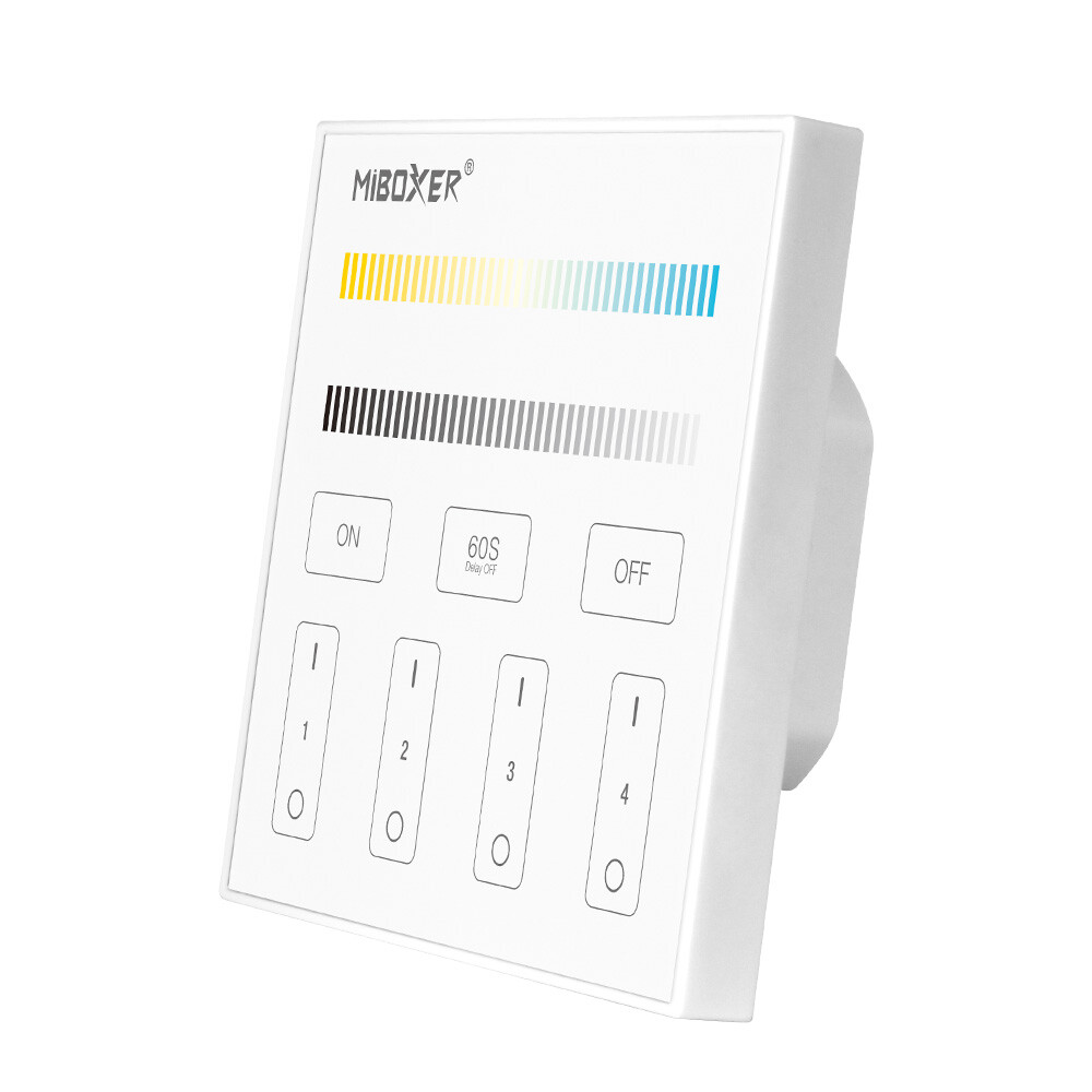 Mi-light T2 CCT wall controller touchpanel 4 zones 2.4Ghz 230V - Image 3