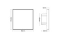 Mi-light T2 CCT wall controller touchpanel 4 zones 2.4Ghz 230V - Image 7