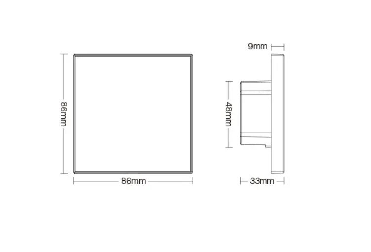 Mi-light T3 RGB/RGBW wall controller touchpanel 4 zones 2.4Ghz 230V - Image 8