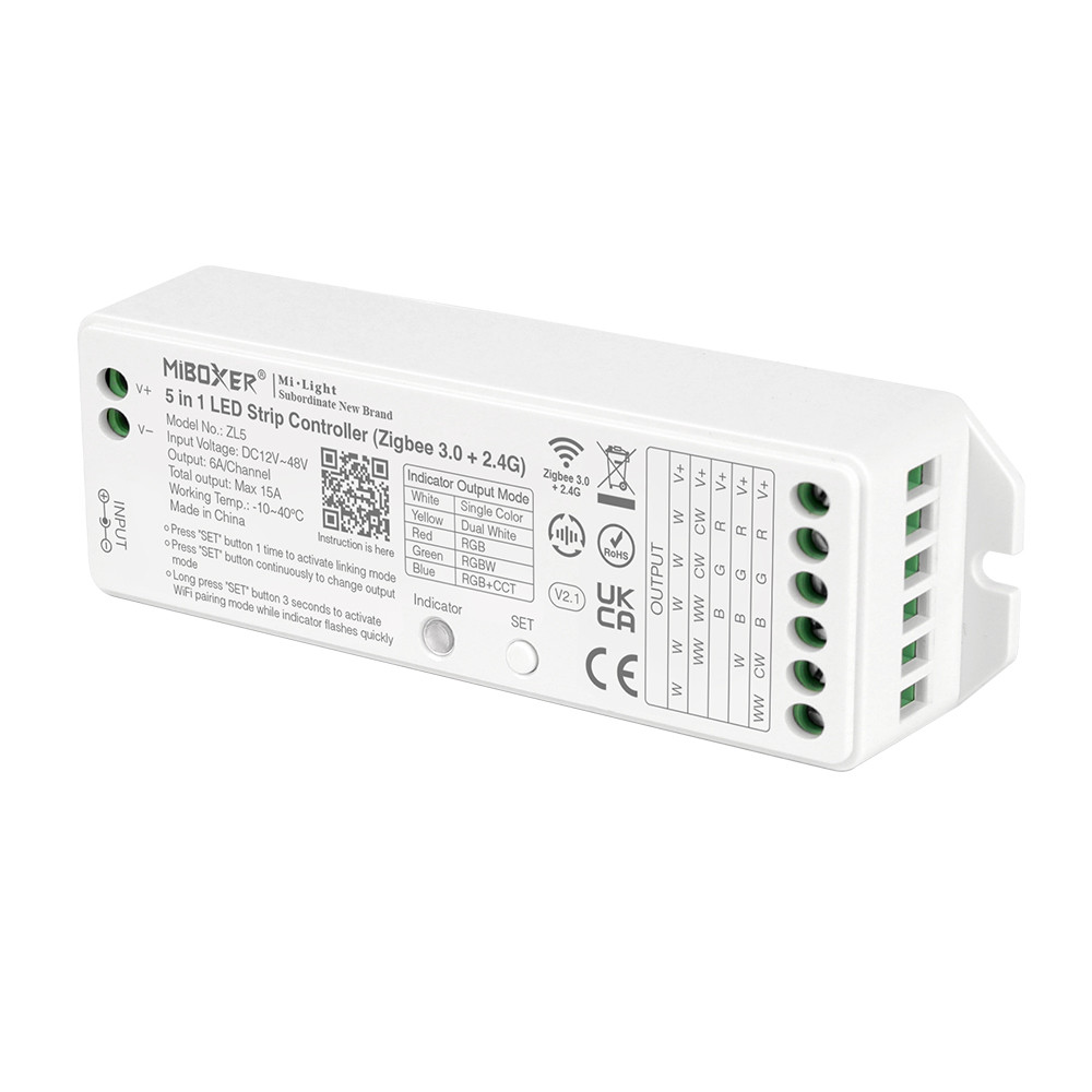 Mi-Light ZL5 5 in 1 LED Strip Controller (Zigbee 3.0 + 2.4G + DMX512) - Image 3