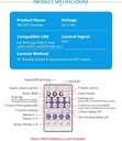 Pixel LED controller with WiFi, music control and 28 button remote - Image 2