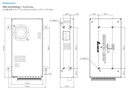 PMF Panel Mount Power Supply 24V, 320W 13.3A 1 Phase - Image 2