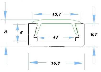 Profile  PVC led stripe white - Image 2