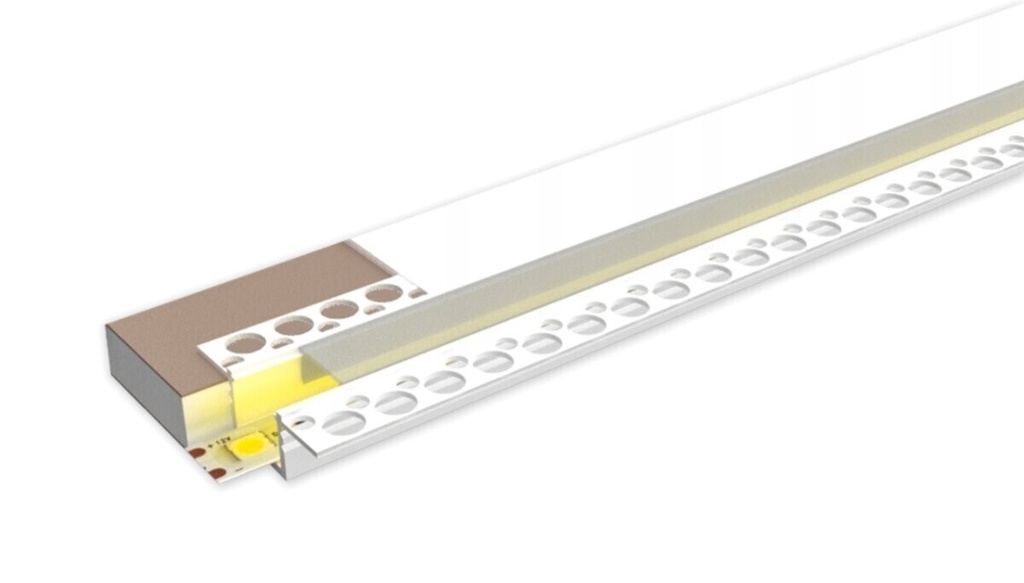 PVC profile 50x12 for plastering, plaster wall - Image 3