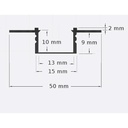 PVC profile 50x12 for plastering, plaster wall - Image 5