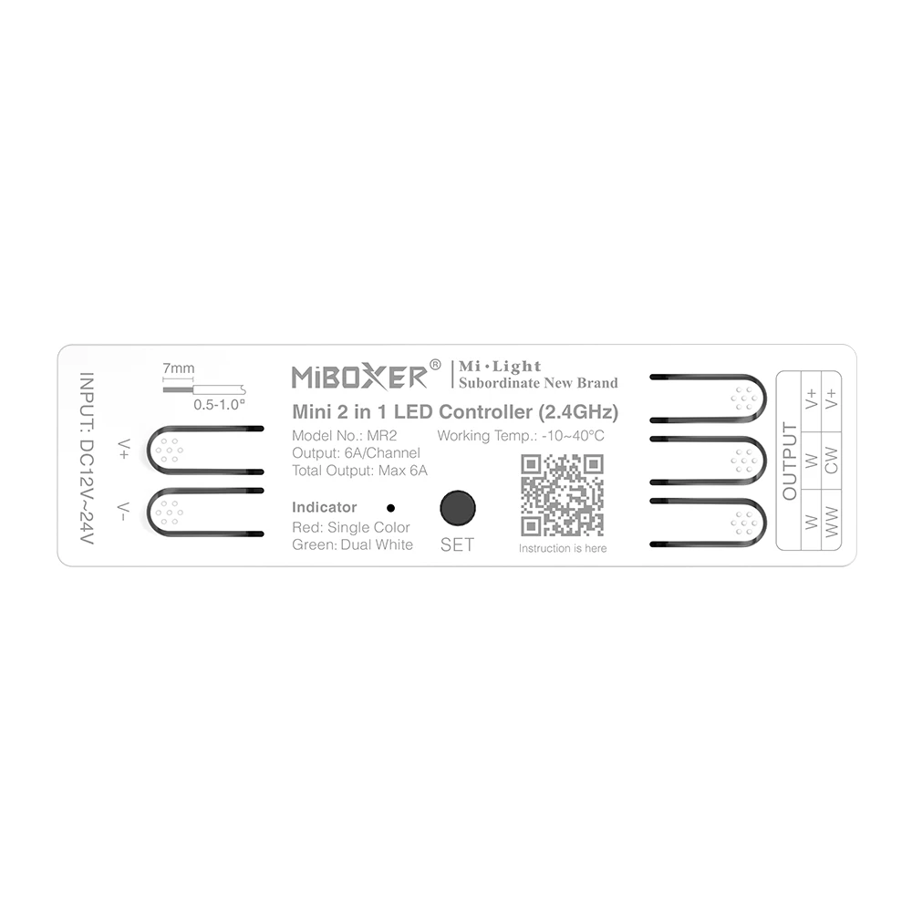 Mi-Light MR2 Mini 2 in 1 LED-ohjain (2.4GHz)