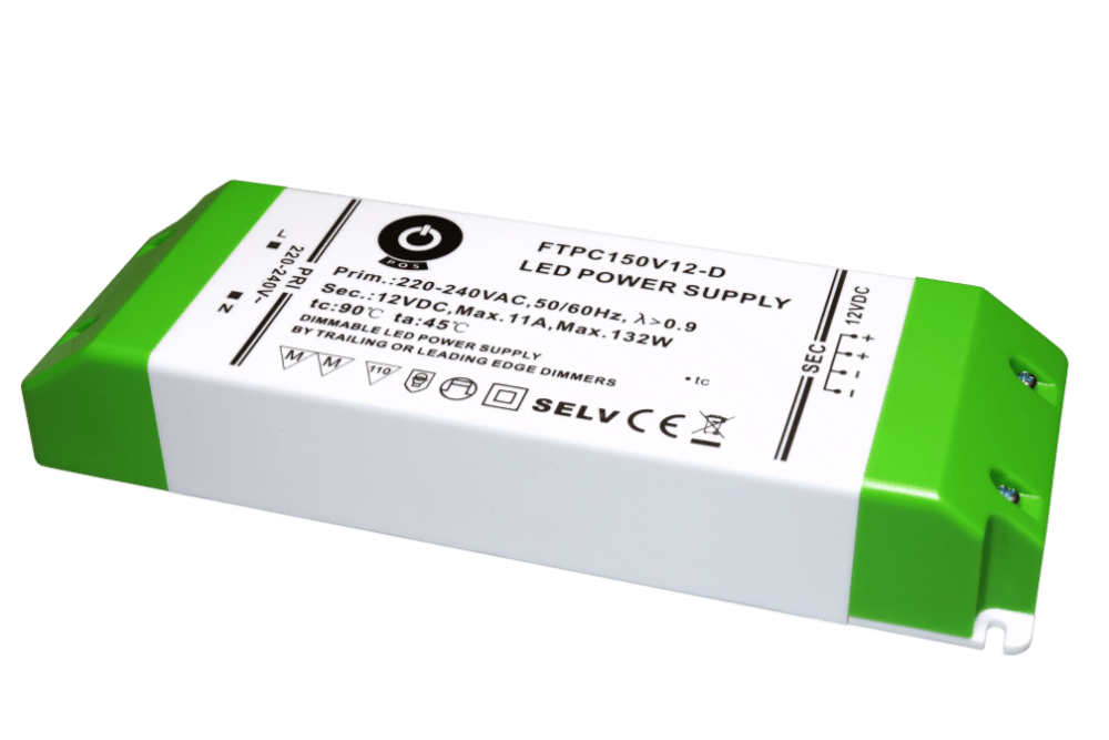 Transformer 12V, 132W, 11A, dæmpbar