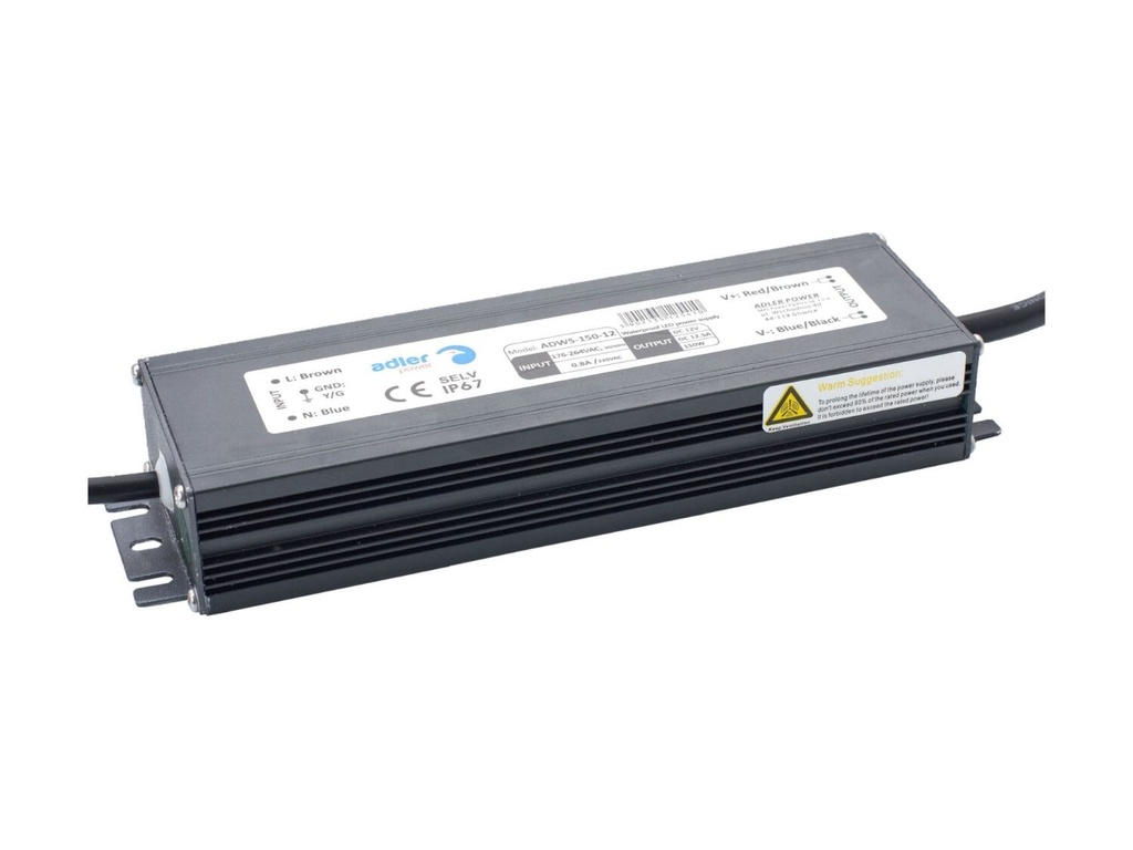 Transformator 12V 150W IP67